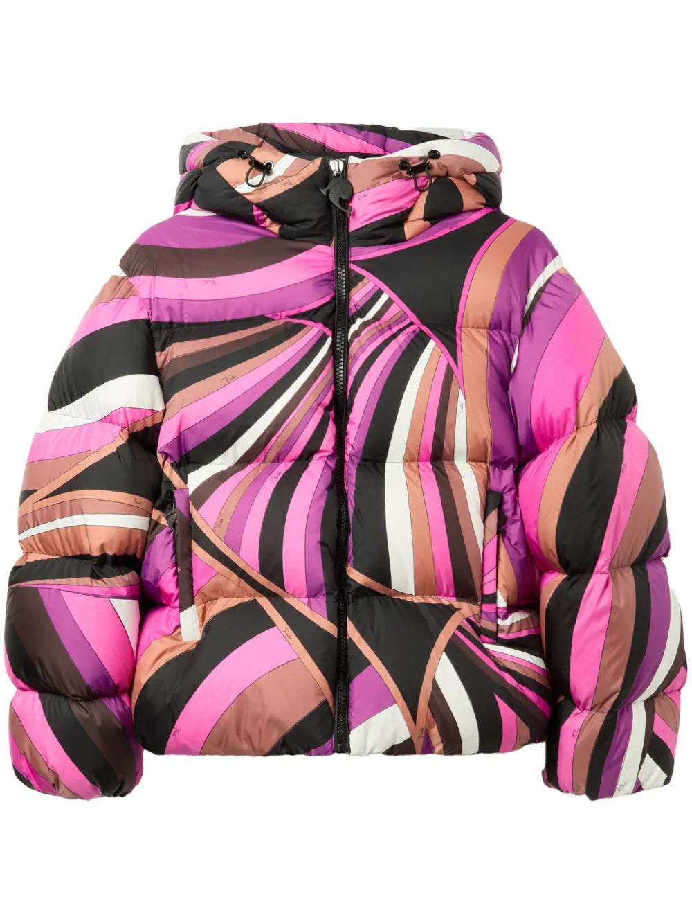 Iride-Print Puffer Jacket