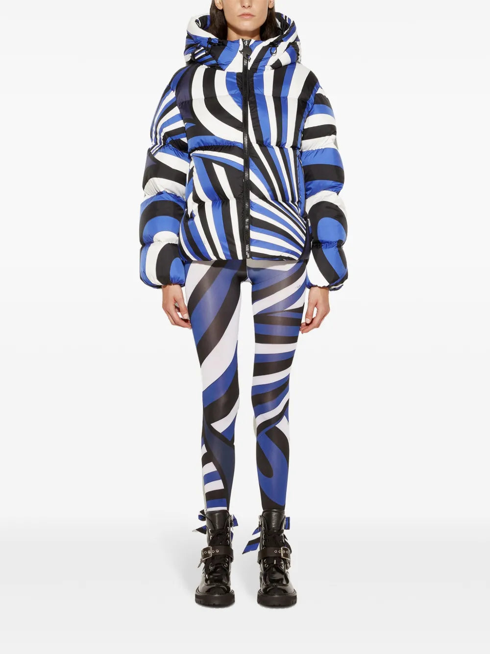 Iride-Print Puffer Jacket