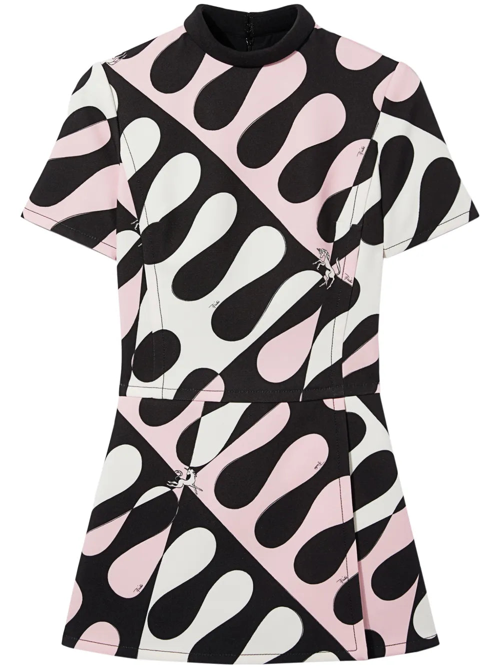 Leocorno-Print Mini Dress