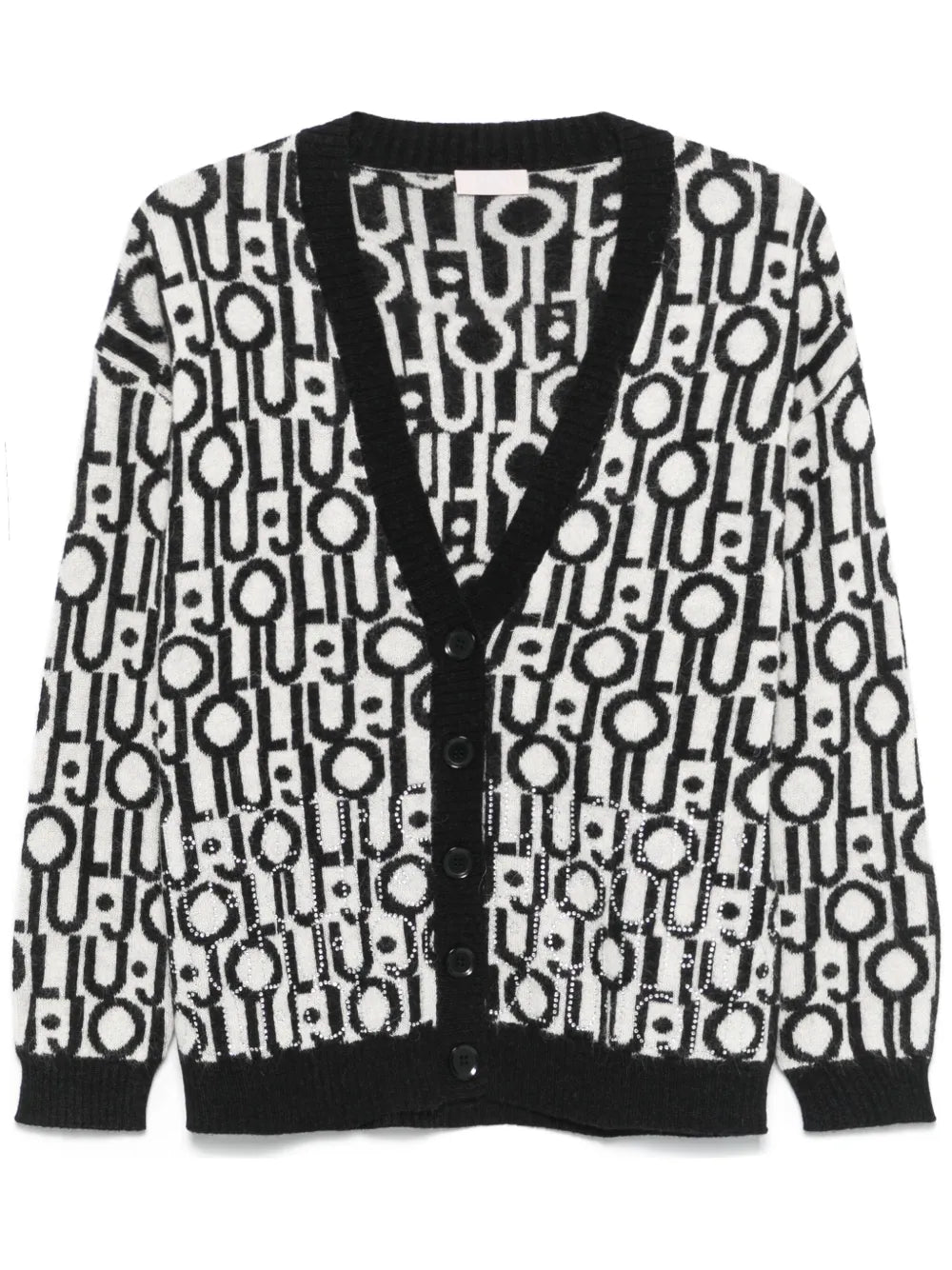 Logo-Jacquard Cardigan