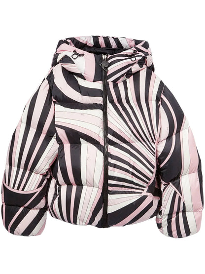 Iride-Print Puffer Jacket