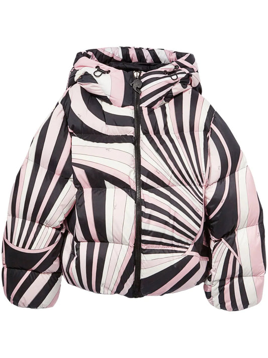 Iride-Print Puffer Jacket