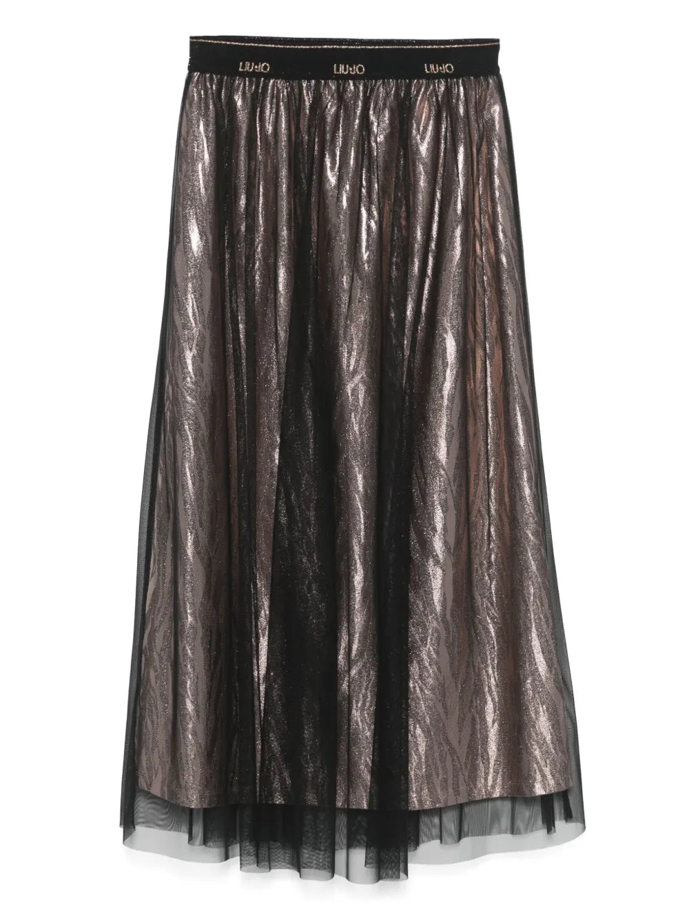 Animal-Print Midi Skirt