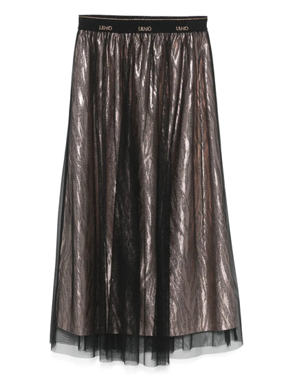 Animal-Print Midi Skirt