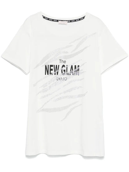 Rhinestone-Embellished T-Shirt