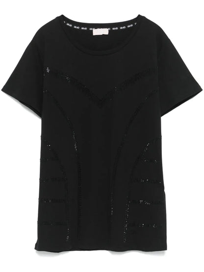 Rhinestone-Embellished T-Shirt
