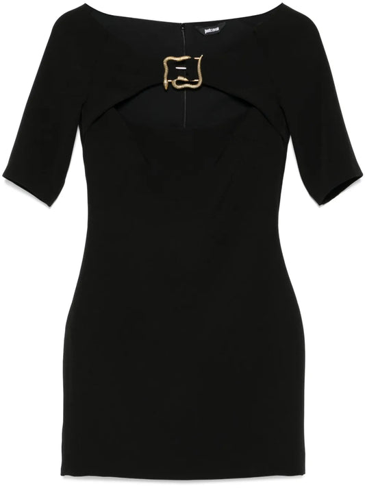 Snake-Detail Mini Dress