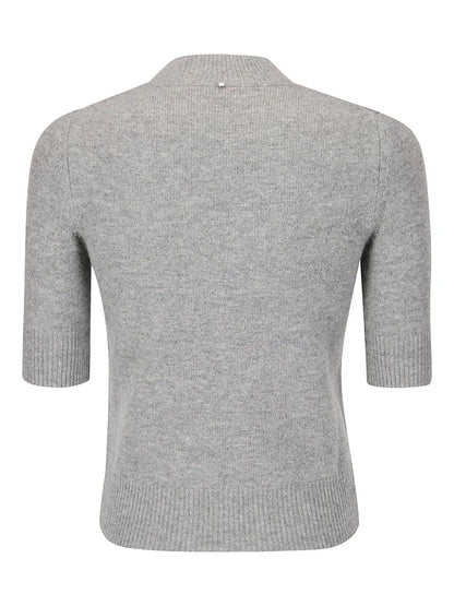 Short-Sleeve Knitted Top