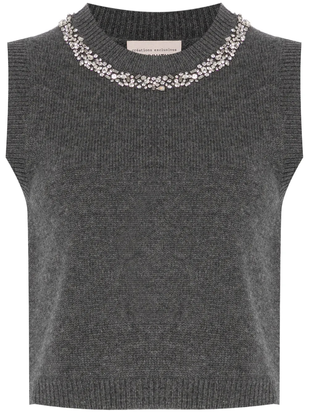 Rhinestone-Embellished Top