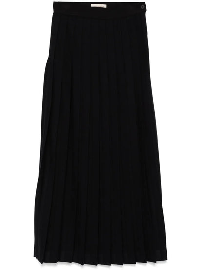 Pleated Maxi Skirt