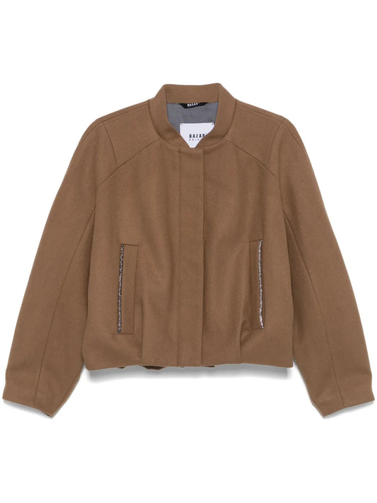 Crystal-Embellishment Jacket