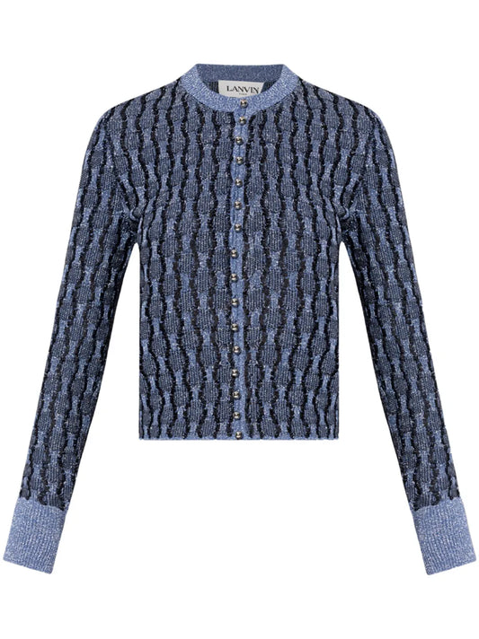 Metallic Knitted Cardigan