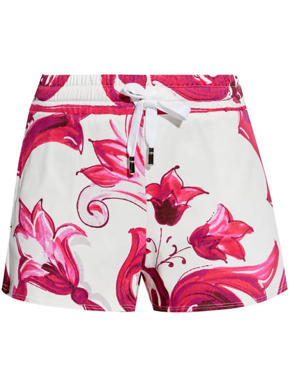 Majolica-Print Shorts