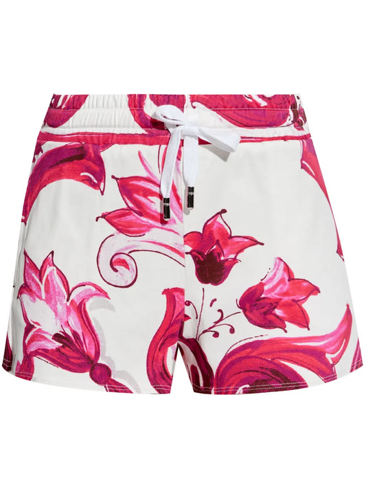 Majolica-Print Shorts