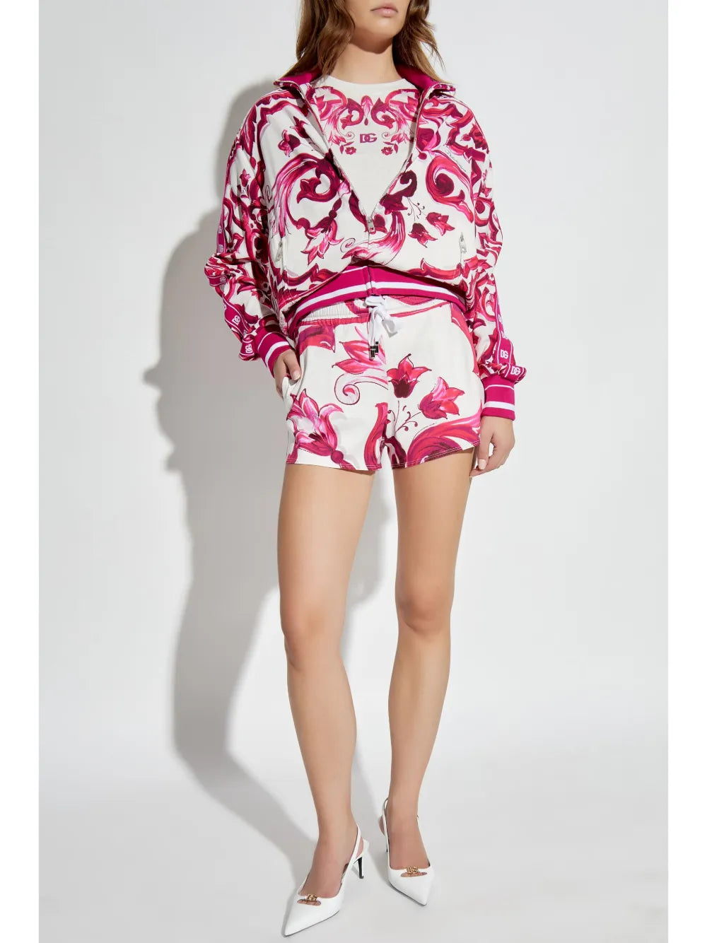 Majolica-Print Shorts