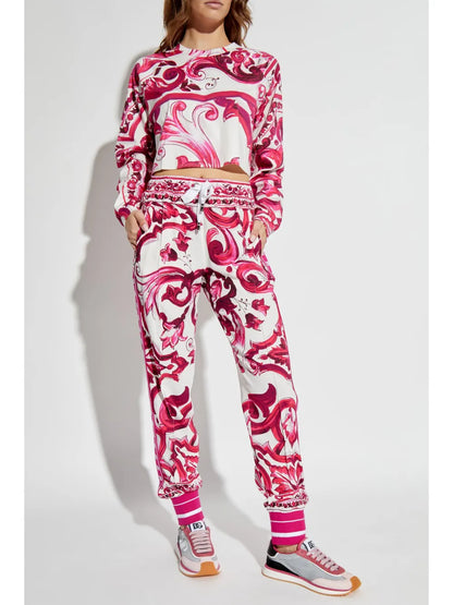 Majolica-Print Sweatshirt