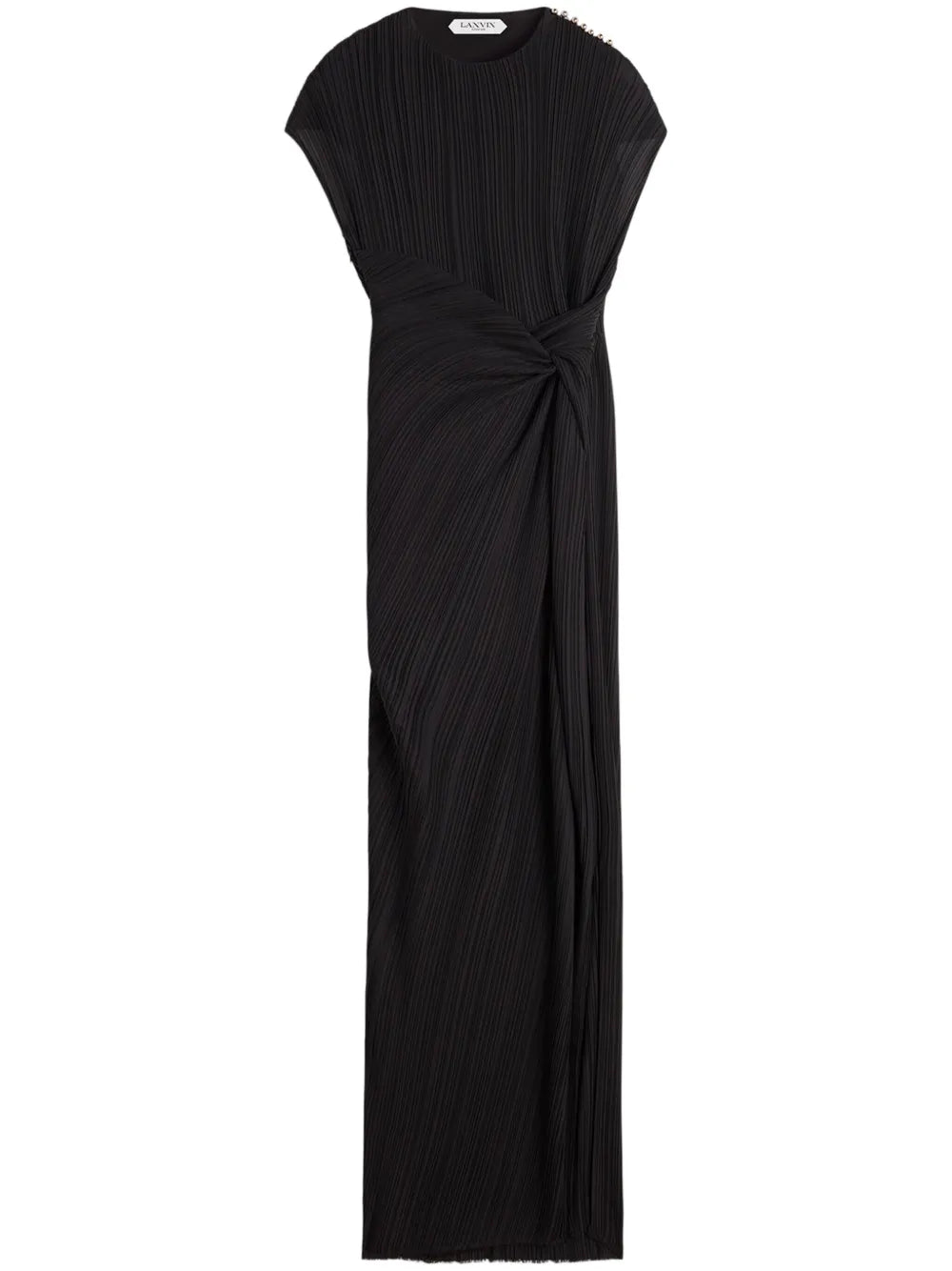 Twist-Detailing Midi Dress