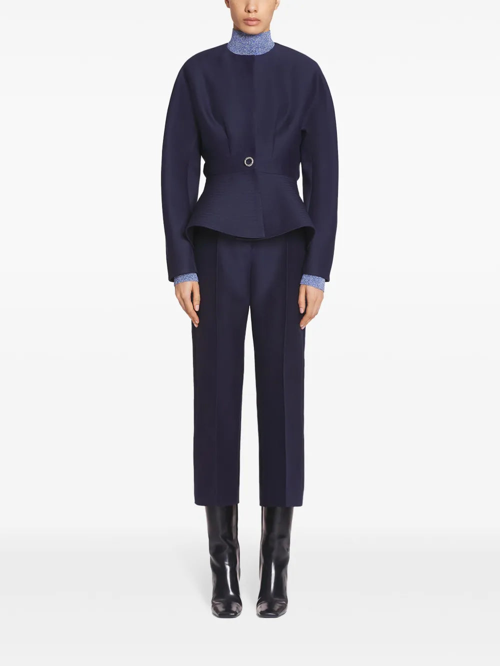 Peplum-Hem Jacket