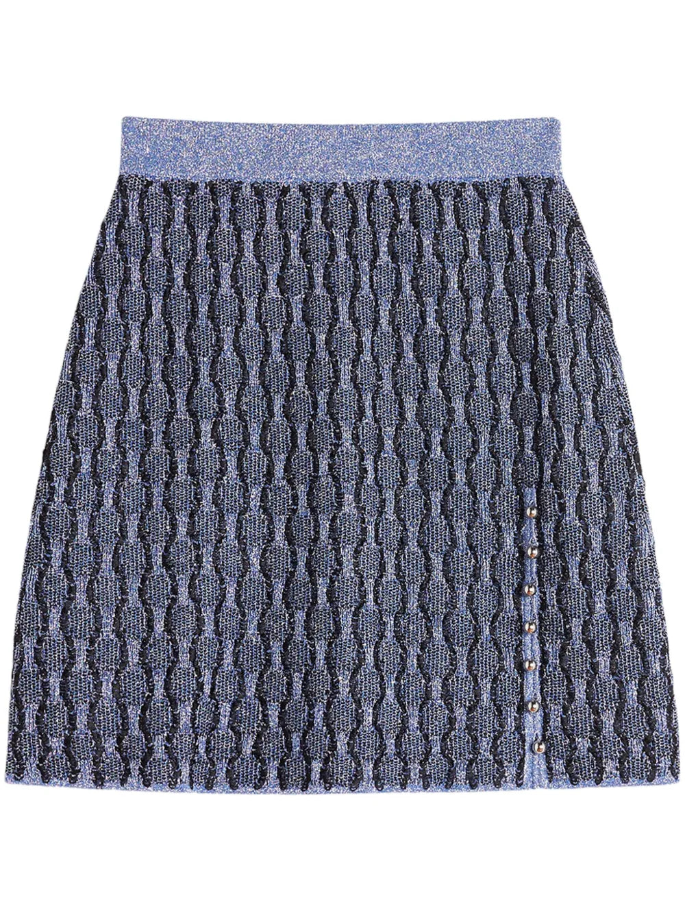 Patterned Intarsia-Knit Mini Skirt