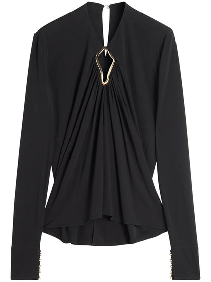 Cut-Out Blouse