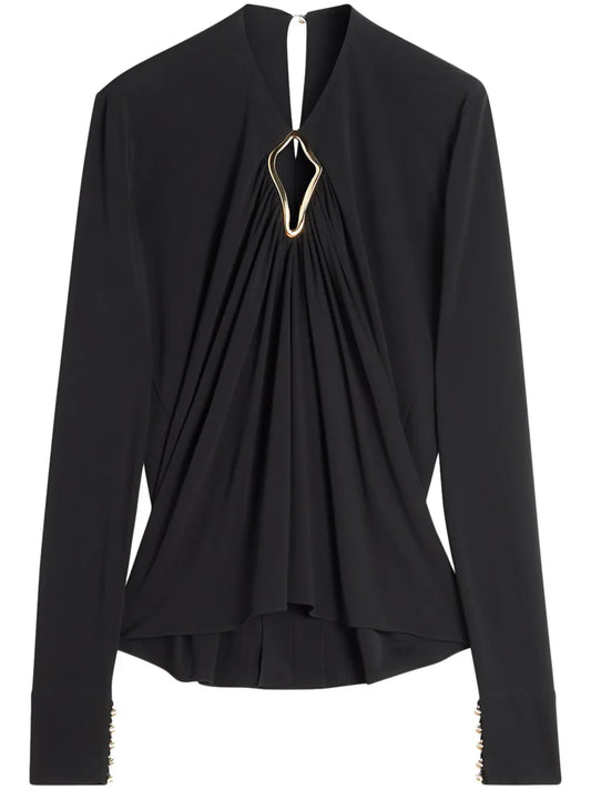 Cut-Out Blouse