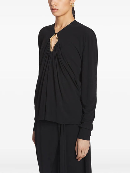 Cut-Out Blouse