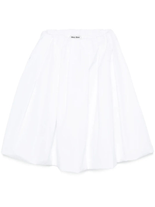 Poplin Midi Skirt