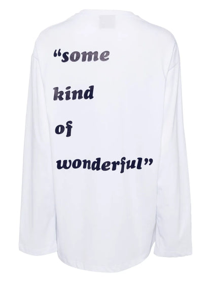 Smiley-Motif Long-Sleeved T-Shirt