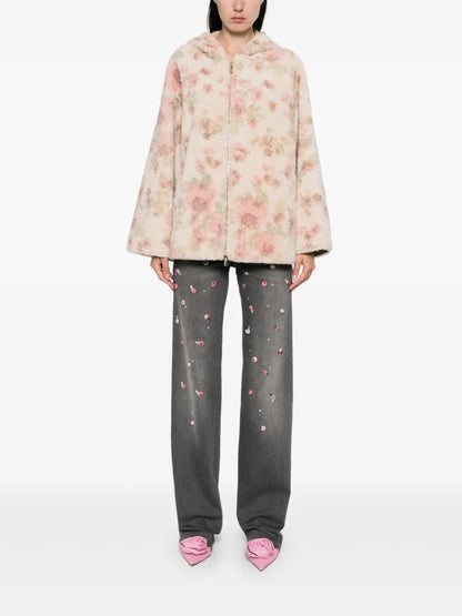 Roses Embroidery Jeans
