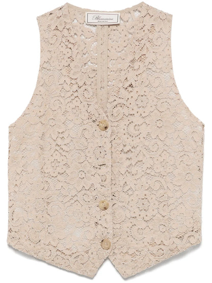Embroidered Lace Waistcoat