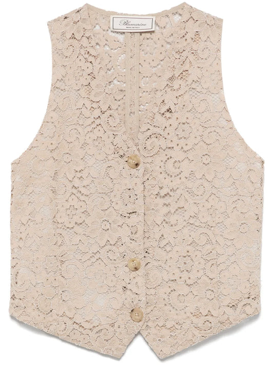 Embroidered Lace Waistcoat