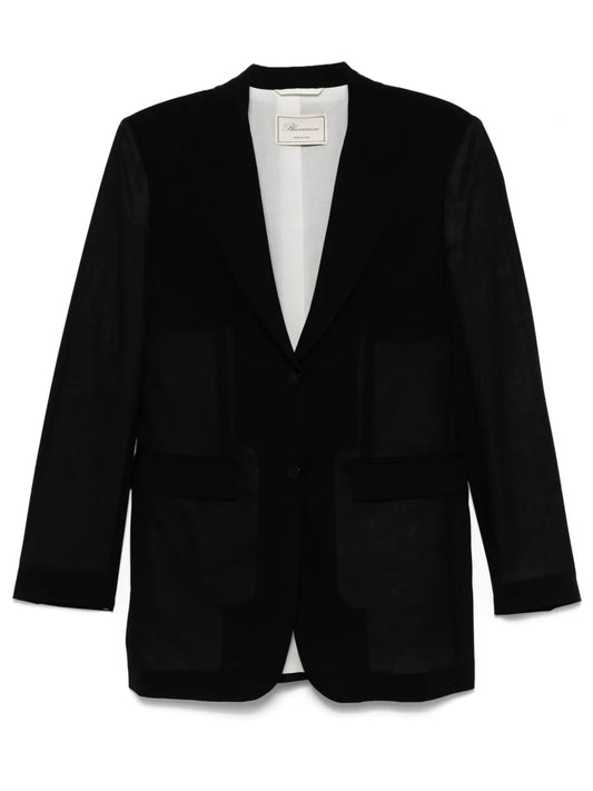 Wool Single-Breasted Blazer