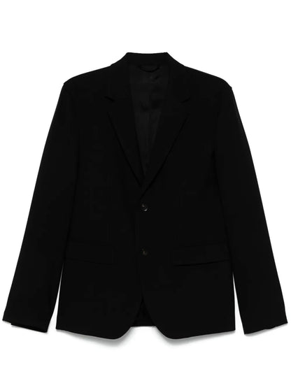 Lettering-Print Single-Breasted Blazer