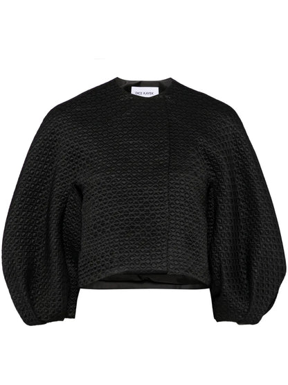 Geometric-Embroidered Jacket