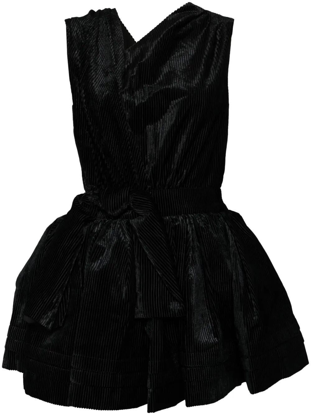 Asymmetric Bow-Detail Dress