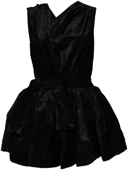 Asymmetric Bow-Detail Dress