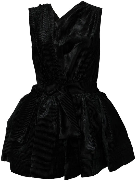 Asymmetric Bow-Detail Dress