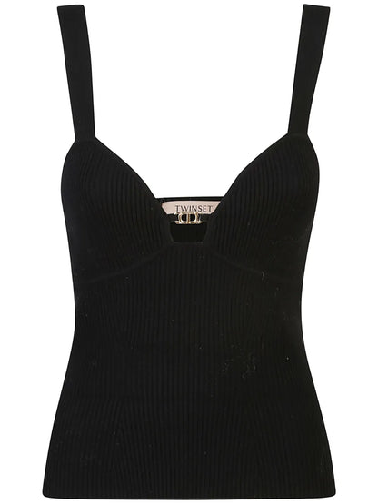 Logo-Embellished Knitted Top