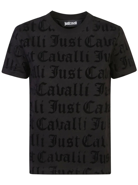 Flocked-Logo T-Shirt