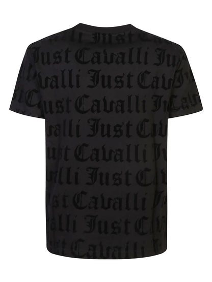 Flocked-Logo T-Shirt