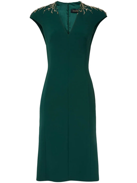 Ardila Crystal-Embellished Midi Dress