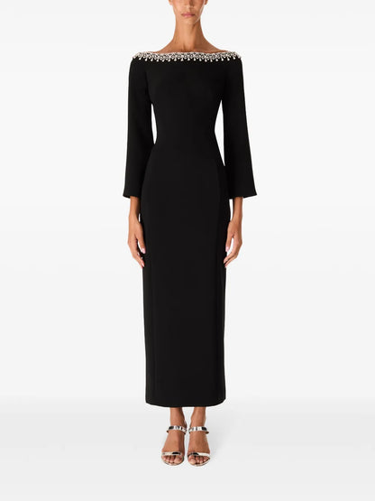 Lima Crystal-Embellished Midi Dress