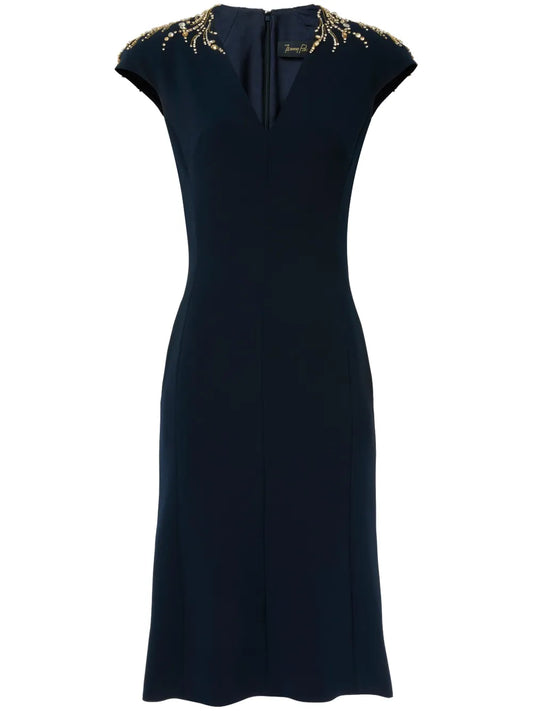 Ardila Crystal-Embellished Midi Dress