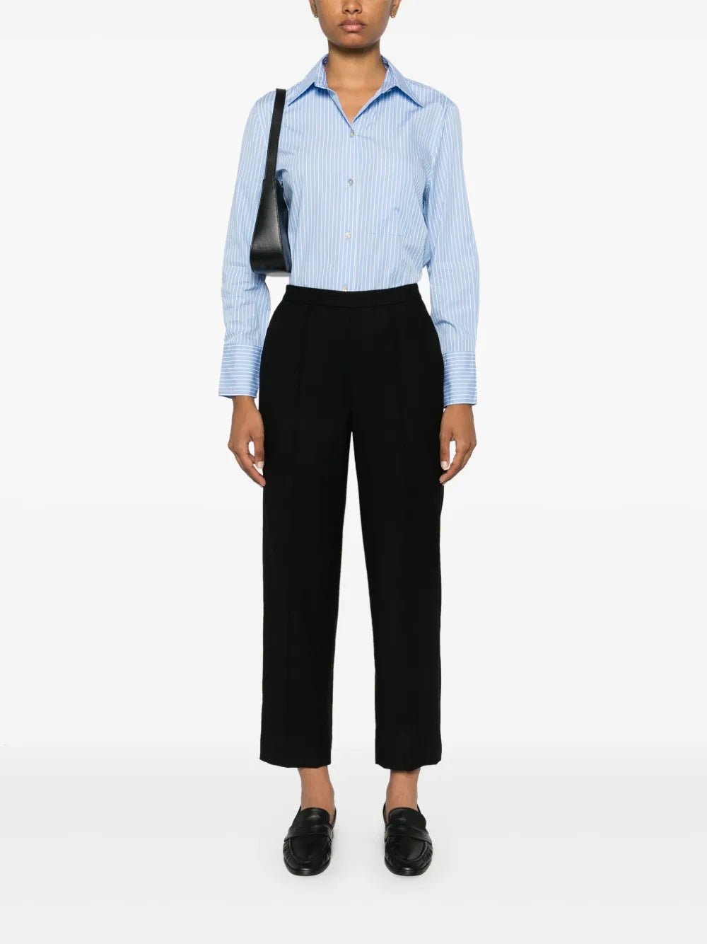 Brushed Mid-Rise Trousers