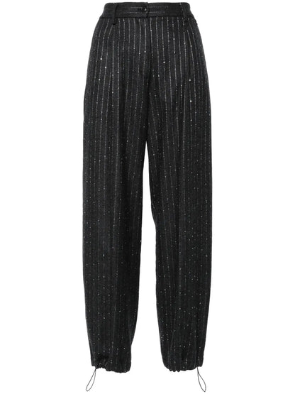 Pinstriped Trousers