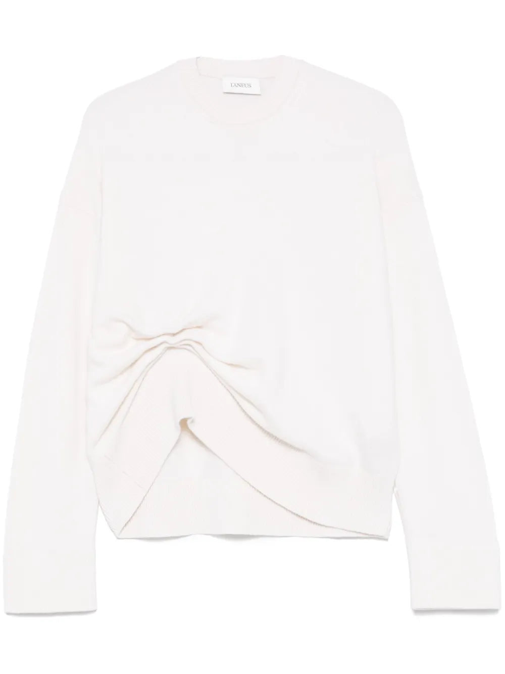 Asymmetrical Crew-Neck Sweater