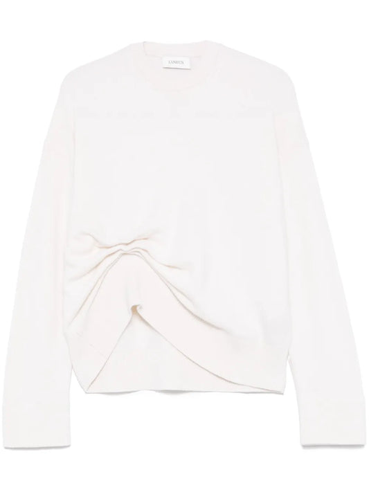 Asymmetrical Crew-Neck Sweater