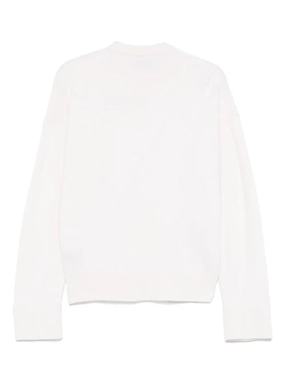 Asymmetrical Crew-Neck Sweater