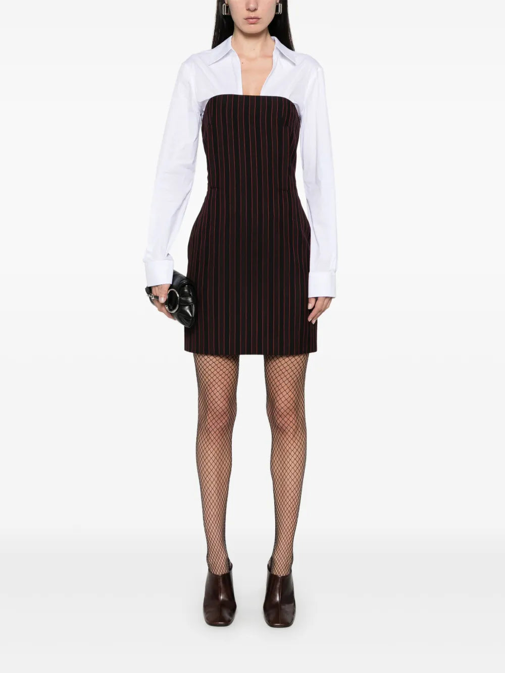 Pinstriped Mini Dress