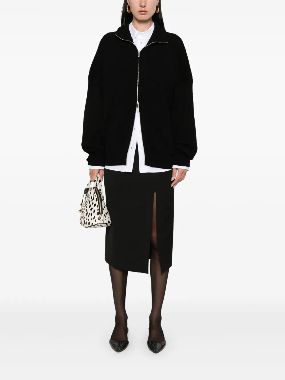 Side-Slit Pencil Skirt